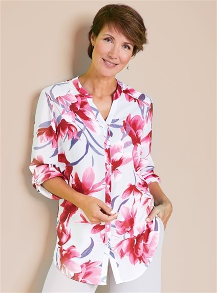 Floral 2024 longline shirt