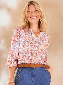 Breezy Botanical Blouse