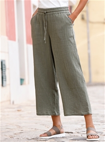 Relaxed Textured Culottes