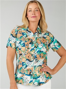 Button Front Blouse