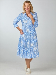 Tiered Shirt Dress