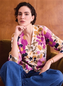 Floral Printed Cardigan